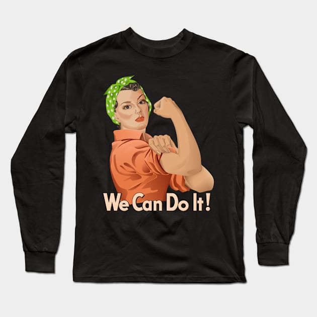 Rosie the Riveter Long Sleeve T-Shirt by sifis